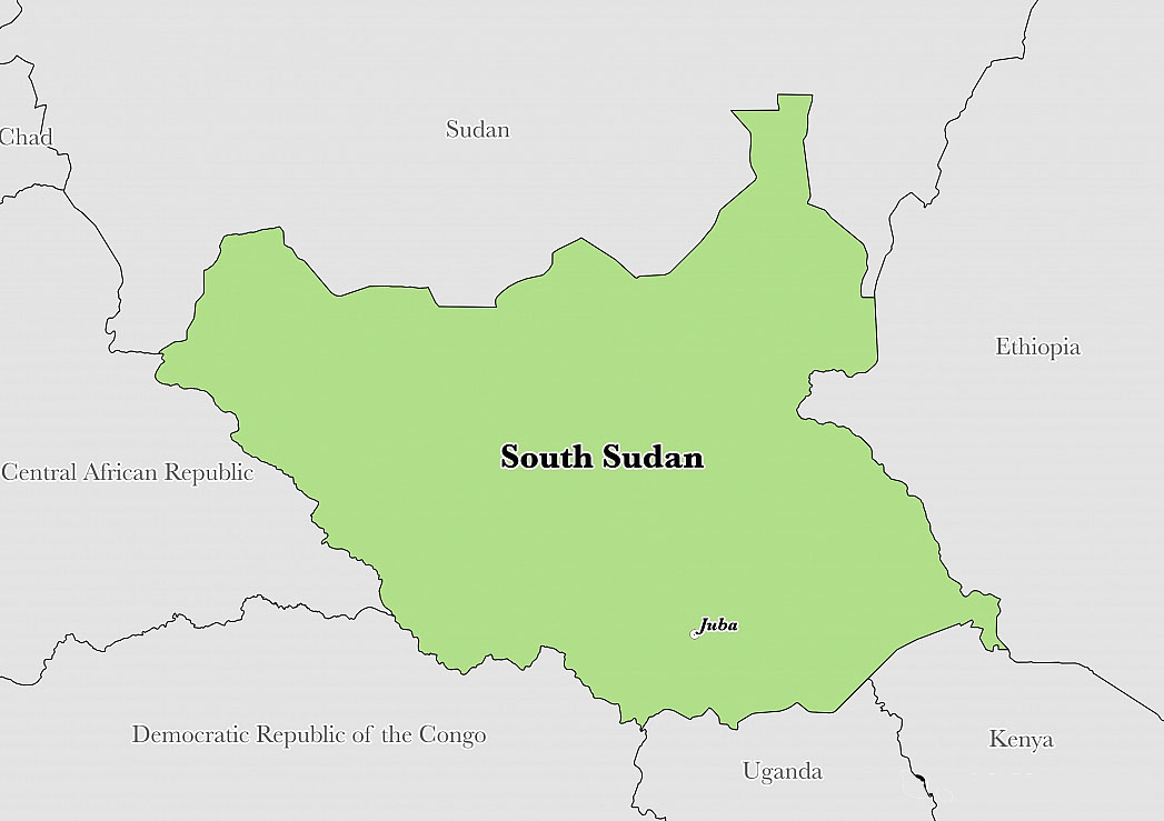 South Sudan Map-NGARA